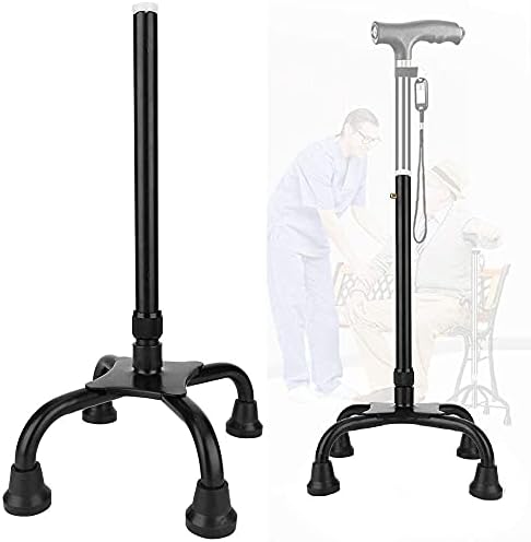 Walking Stick Elderly Crutches Accessories Anti-Slip Feet Covered Four-Legged for Crutch Walking Staff Cane Support Brace Stick Quad Mobility