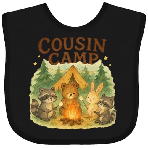 inktastic Cousin Camp Animals Camping Adventure Baby Bib