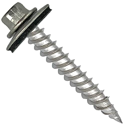 Stainless Steel Metal Roofing Screw: NO Paint (250) 12 x 1-1/2