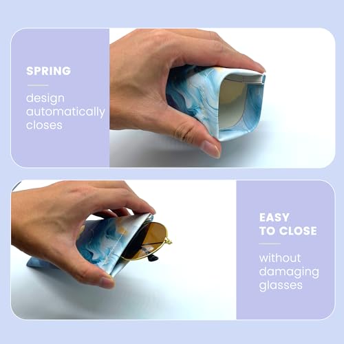Image of 3pack soft eyeglass cases for women,glasses case,sunglasses case,eye glass case,glasses case multiple pairs