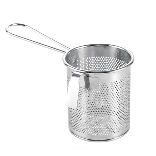 Colador de pasta de malla de acero inoxidable Colador de red de malla Cesta para freír Cesta de espagueti para fideos Dumpling Hot-Ot Estilo 1, Ornements de jardin
