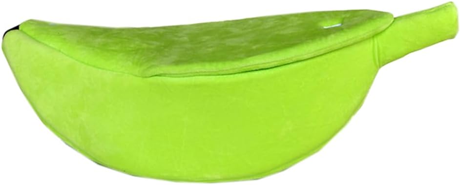 Cute Banana Cat Bed Cave - Cozy Calming Dog Bed for Small Dogs & Puppy Beds, Soft Plush Washable Cat Beds for Indoor Cats & Kittens