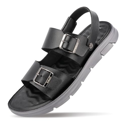 Image of WALKAROO PLUS Mens Soft Cushion Sandals with Adjustable Back Strap