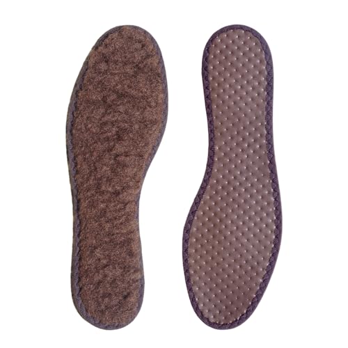 Plantillas Tana Pure Wool: Suave Lana De Oveja Y Espuma De Látex Para Abrigarse En Invierno, Cómodas Plantillas Térmicas Para El Frío. Para Hombre Y Mujer, Fabricadas En Europa, 46/47 EUR