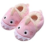 SDBING Toddler Baby Boys Girls Cute Cartoon Shark Shoes Soft Anti-slip Winter Home Slippers (18-24...