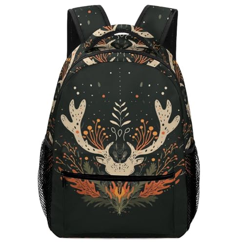 Sac à dos enfant motif cerf pour l'école primaire et maternelle