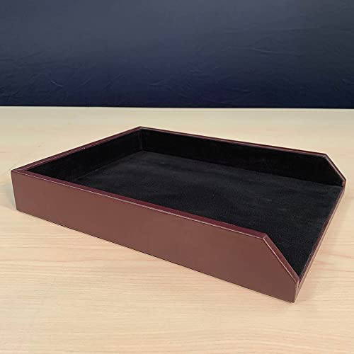 Dacasso courrier de bicolore bordeaux porte-lettres design et range-bureau
