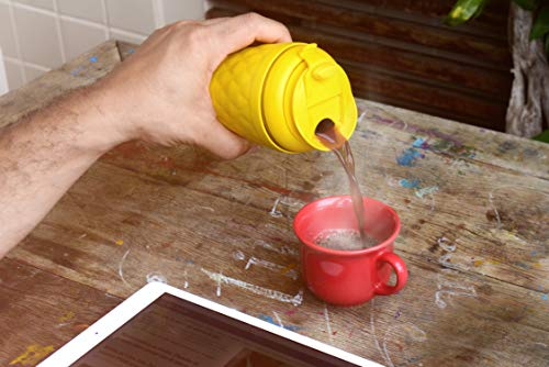 Cafeteira Portátil Pressca 350 ml, com isolamento térmico. Filtro reutilizável de inox. Infusora de