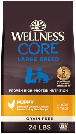 Wellness CORE Large Breed Puppy Dry Dog Food 24lb