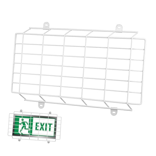 Generic Metal Emergency Light Wire Cover Durable Exit Sign Protective Guard for Public Spaces Wire Protection for Schools Cinemas and Malls