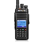Retevis RT83 DMR Radios, IP67 Waterproof Digital 2 Way Radio Long Range, High Power Radio, Dual Time Slot Recording 1024 CH Group Call SMS (1 Pack)