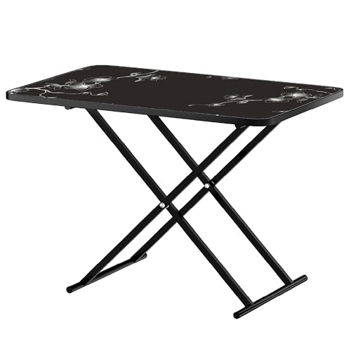 Multi-Purpose Laptop Table, Study Table| Bed Table| Adjustable Height, Portable for Office, Work Form Home | DIY Table, Easy to Assemble, Engineered (Flower END Table)
