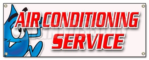 AIR Conditioning Service Banner Sign ac Cooling Technician air Cold Maintenance