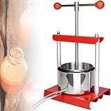 Pressa manuale per frutta e vino per la produzione di succhi freschi, struttura in acciaio inox, ideale per arance, mele, bacche, verdure e estrazione di olio d