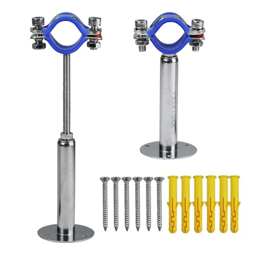 Soporte de tubo para techo y pared ideal para organizar tuberías visibles en reformas de casas 2