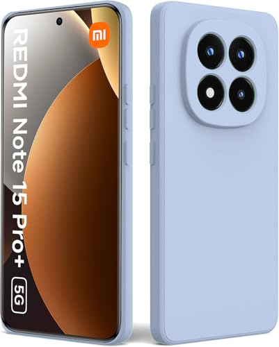 Image of DIZORO Compatible with Mi Redmi Note 15 Pro Plus 5G Back Cover with Upgraded Square Edges for Camera Protection Shockproof Flexible Matte Liquid Silicone Mobile Phone Case - Carolina