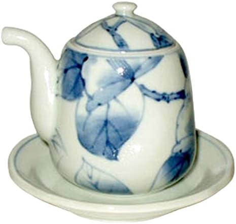 Tableware: Dyed Yamacha, Soup with Stand (Large) / Arita Ware Japanese Soy sauce bottle With saucer Porcelain/Size(cm) 8.2 x 7.5 x 8.8, PlateΦ11.3 x 1.8/No: 289586