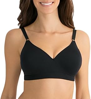 Fruit of the Loom Women's Seamless Wire Free Lift Bra Bra, Black, 38DD