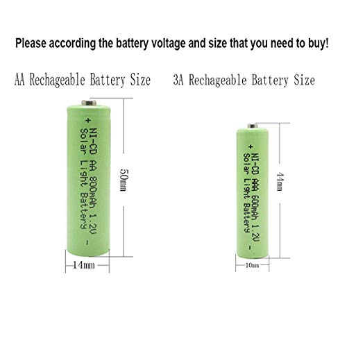 Qblpower Nicd Aa 800Mah 1.2V Rechargeable Solar Lights Batteries For Garden Lights, Remotes, Mice(Pack Of 20) #TOP4
