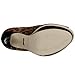 Buffalo London 8687-414 Satim Bonim Drill 98438 Women's Peep Toe, Brown Leopard04, 9.5 Women