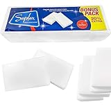 12 x Saplax Magic Eraser Sponge - Melamine Sponge Home Cleaning - Chemical Free Cleaner for Pads, Wipes Dirt Stain Grime & Marks from Most Household Surfaces - Kitchen, Bathroom, Tile, Shoe 12 x Saplax Magic Eraser Sponge - Melamine Sponge Home Cleaning - Chemical Free Cleaner for Pads, Wipes Dirt Stain Grime & Marks from Most Household Surfaces - Kitchen, Bathroom, Tile, Shoe