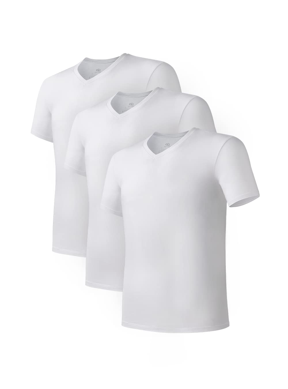 Men's 3 Pack Cotton Undershirts Soft Short Sleeve T-Shirts for Men