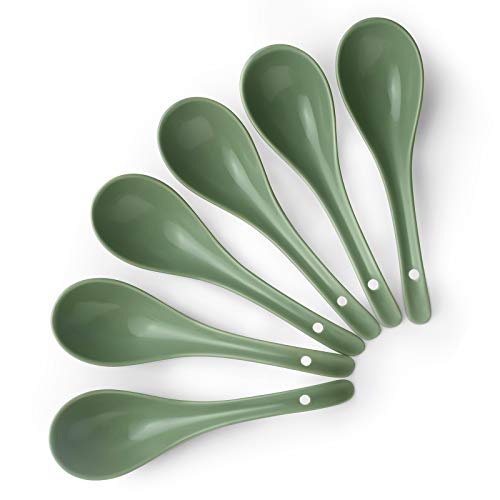 Dowan Ceramic Soup Spoons