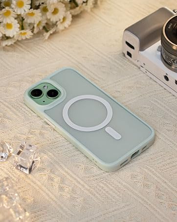 TORRAS Magnetic for iPhone 15 Case iPhone 14 Case 6.1 inch, Compatible with MagSafe, Military Grade Drop Tested, Shockproof Hard Back Soft Edge Slim Protective Case for iPhone 15, Green - Image 9