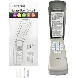 Universal Garage Door Opener Keypad for Liftmaster Chamberlain Craftsman Wayne Dalton Openers Produced Since 1993, Wireless Keypad Keyless Entry, Replaces 877/878MAX 377/977/877/66LM, Safe Security