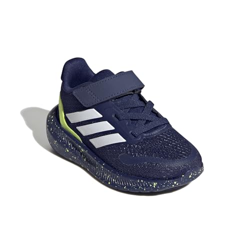 Baskets adidas Runfalcon 5 bébé bleu blanc jaune en taille 23.5 - 3