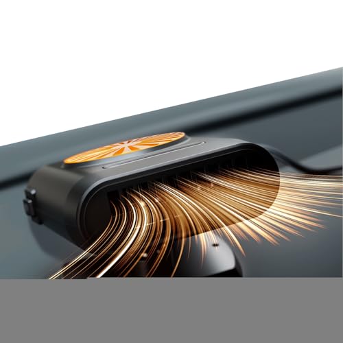 Calentador Eléctrico para Coche - Descongelador De Parabrisas 12v/24v - Ventilador Calefactor con Rotación de 360 Grados Antiniebla Automotriz para Salpicadero Conducción Segura