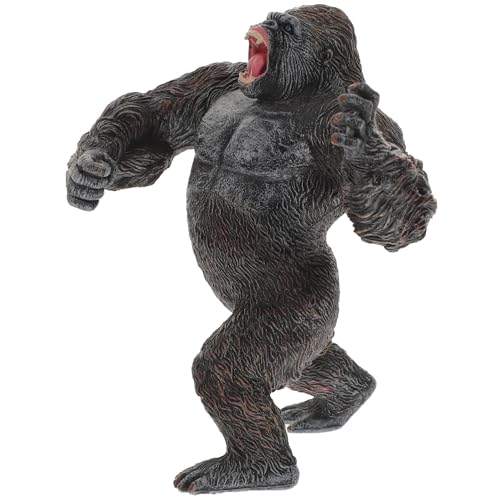 NUOLUX シミュレーションチンパンジー模型 プラスチック製野生動物フィギュア リアルな動物像 インテリア飾り の認知力促進用