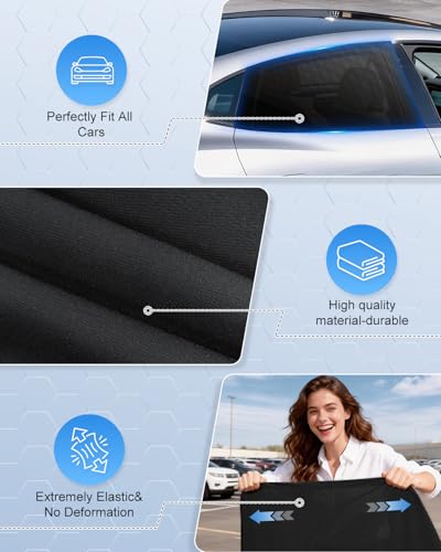 Car Window Shades 2 Pack Spandex