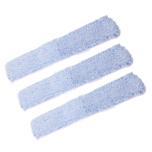 Veemoon Recambio de 3 Fundas Reutilizables y Lavables para Escobilla de Goma de 35 CM Almohadillas de Limpieza para Ventanas y Cristales Aptas para Hogar y Oficina sin Rayar Absorción