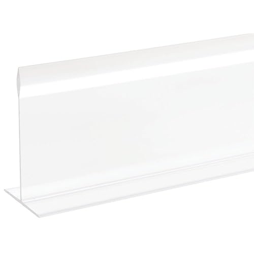 Divisor de estante Divisor en forma de T Acrílico transparente 30" L x 3" H