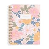 Blue Sky 2024-2025 Academic Year Weekly and Monthly Planner, 5' x 8', Flexible Cover, Wirebound, Daisy Garden (150668)