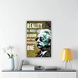LOKLNEYK Albert Einstein Quote Poster (3) Canvas Poster Wall Art Decor Print Picture Paintings for Living Room Bedroom Decoration 20x30inch(50x75cm) - Image 6