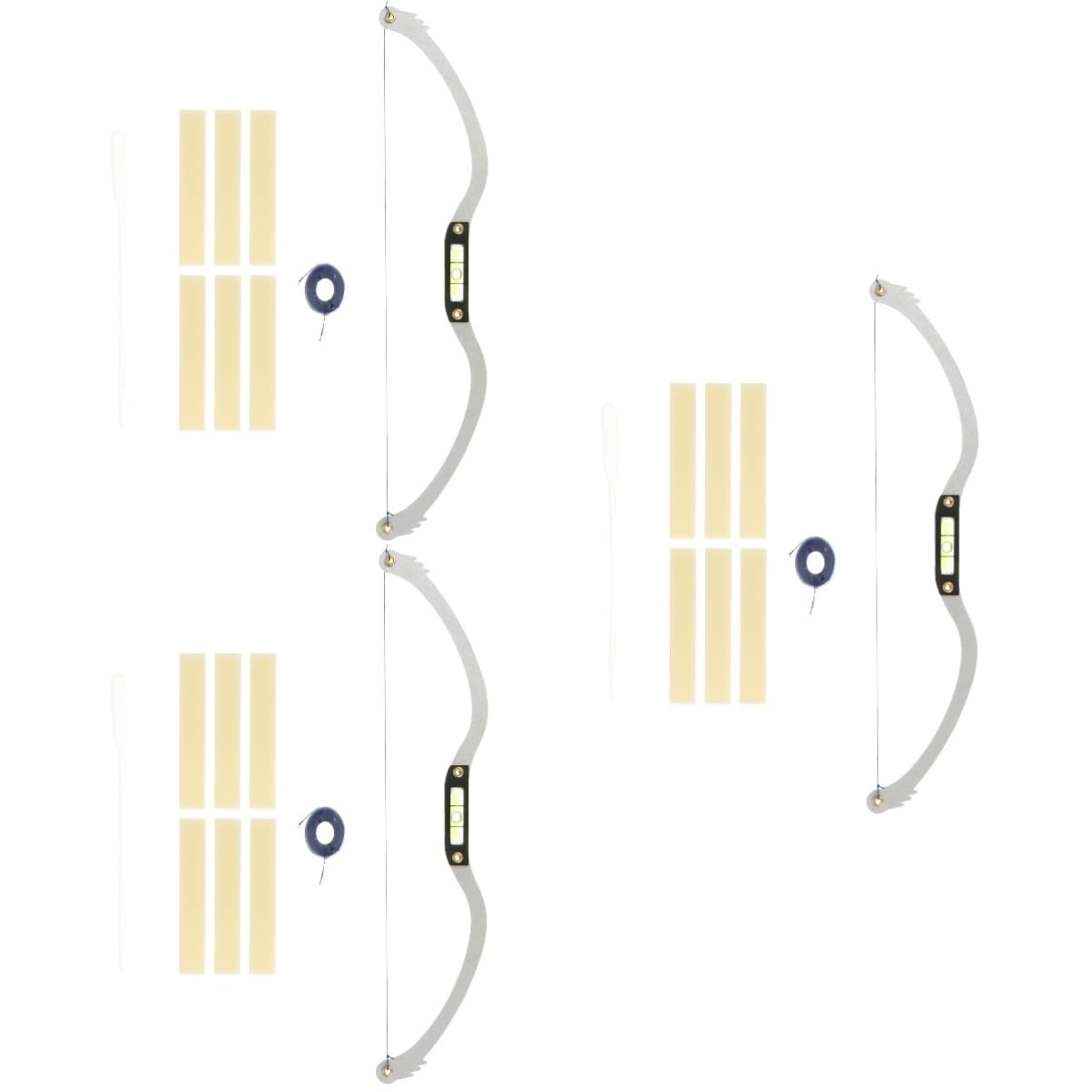 minkissy 3pezzi Righello Sopracciglia Professionale Con Design Livellato Strumento Per Mappatura e Misurazione Eyebrow Ruler Per Trucco Preciso e Simmetrico Per Estetisti e Uso Domestico