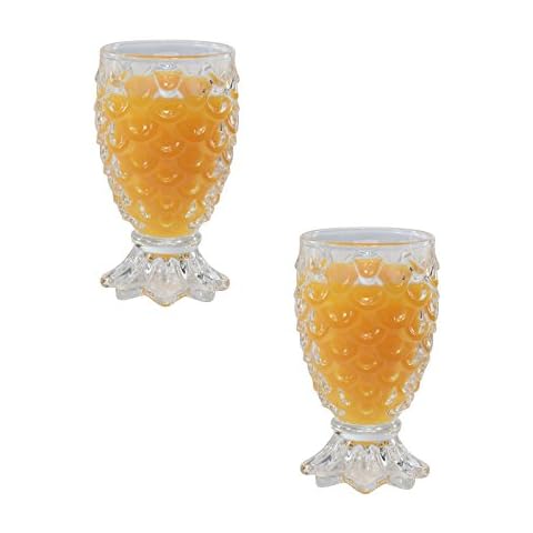 GOLDBEARUK Upside-Down Pineapple Sundae Glasses Cover