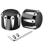 Front-Axle-Nut-Cover-Axle-Caps-Set-Chrome-for-Harley