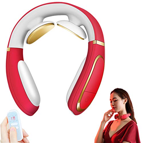 Neck Massager for Women, Back and Neck Massager with Heat deep kneading Massage, shiatsu Back Shoulder & Neck Massager with Heat, 134g Ultra-Light Body, with Remote Control