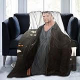 LOUJIN Chris Hemsworth flanelowy koc polarowy narzuta na cały sezon super miękki przytulny koc na łóżko lub kanapę 125 cm x 100 cm