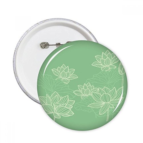 Pins rond fleur de lotus DIYthinker coffret 5pcs cadeau original M