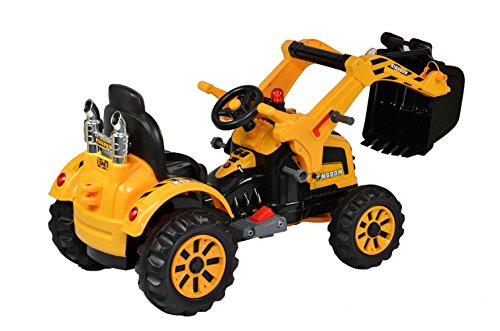 Kinderfahrzeug - Elektro Auto Baufahrzeug - 12V7AH Akku,2 Motoren 132cm Lang