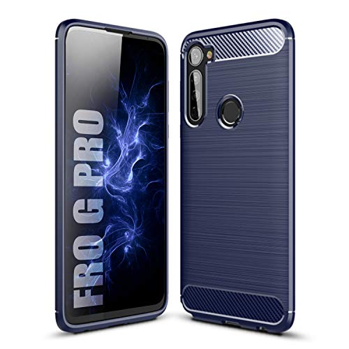 SCL Hülle für Moto G Pro, Carbon Design, Anti-Rutsch, Blau, TPU, Schutzhülle