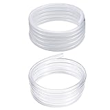 DAVCO Clear Braided Plastic Vinyl Tubing, Clear Vinyl Tubing, Low Pressure Flexible PVC Tubing, Heav