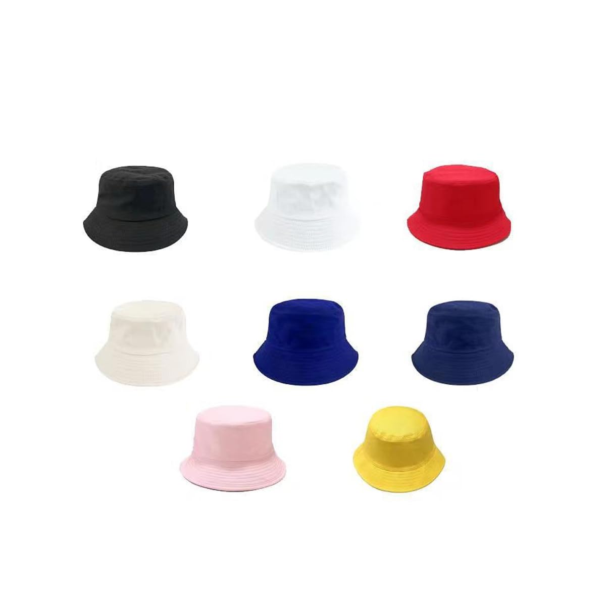8 sombreros de pescador unisex, plegables, para verano, con protección UV, reversibles, para viajes, pesca y senderismo, 8 colores