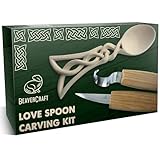 BeaverCraft DIY04 Kit de sculpture de cuillères en bois pour débutants – Ensemble de c...
