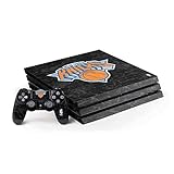 Skinit Decal Gaming Skin Compatible with PS4 Pro Console and Controller Bundle - Officially Licensed NBA New York Knicks Black Secondary Logo Design