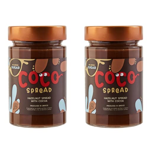 FOOD SURFING - Coco Spread, Haselnuss-Praline mit Kakao und ohne Zuckerzusatz, 2 X 230g